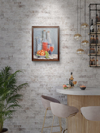 Still life in blue - Acrylic on canvas (17.4*13.5) By Artist Dipshikha Nath De