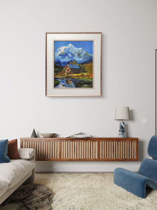 Misty Peaks-Acrylic on canvas (24”*20”)By Artist Rekha Dev