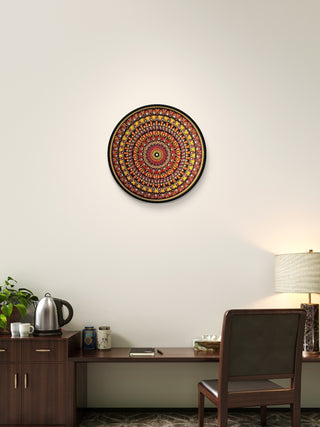 Dot mandala art -Acrylic on mdf board(24”*24”)by Artist Bhawna Chouhan