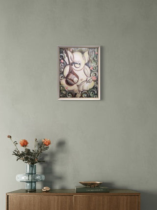 Ganesha 1- Acrylic on canvas with frame (16”*20”) By Artist Dipshika Nath De