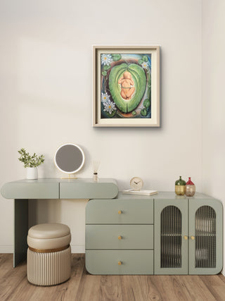 Mother Nature 1-Acrylic on canvas with frame (21.5”*17.5”)By Artist Dipshikha Nath De