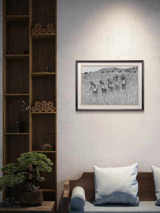 Hard working women - charcoal on paper(200 gsm ) (11"*15.5")by Artist B.Deepthi