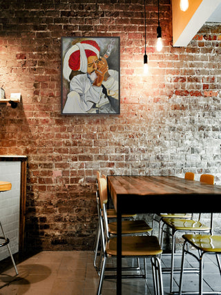 Porter -Acrylic on canvas (24”*24”) By Artist Vinita Kumar