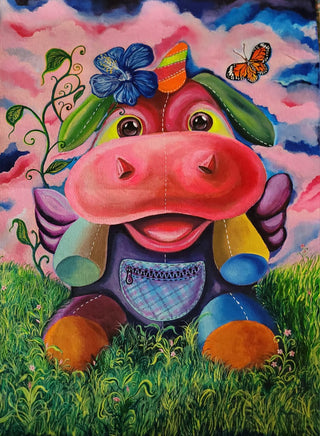 In the field of dreams -Acrylic on canvas (23.5”*18”) By Artist Puneet Pathania