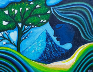 Harmony In Nature’s Heart-Acrylic on Canvas (12”*16”) By Artist Divya Kumari