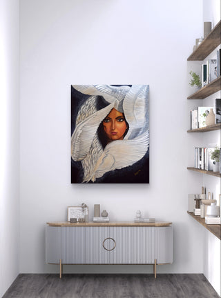 Wings of Light - Acrylic on Canvas ( 24" * 30" ) By Artist Binita Vora