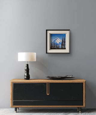 Winter Mountain-Acrylic On Canvas (6"*6") By Artist Nagnath V Sawant