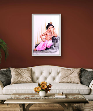 Ganesha-Color Ballpen On Paper (11" * 15") By Artist Tushar Sutar