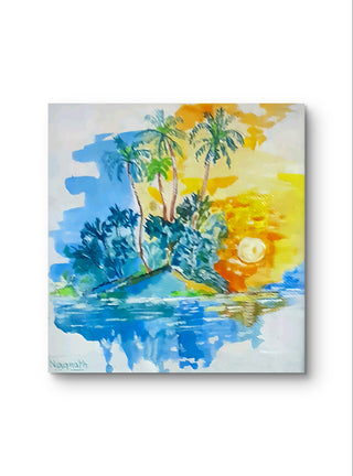 Sun Rise - Acrylic on Canvas (8" * 10") By Artist Nagnath V Sawant