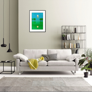 Melting horizon - Acrylic on canvas (16”*12”)By Artist Bhakti Dave