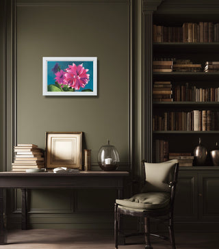 Pink Dhalia -Acrylic on canvas (30”*20”)By Artist Durgesh