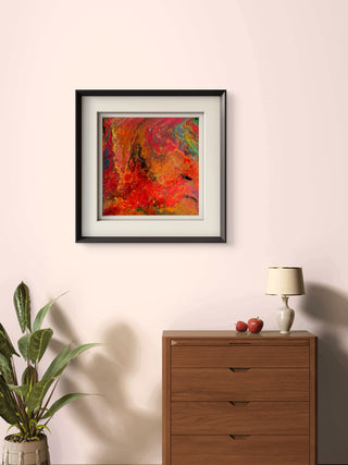 Eruption of colours - Acrylic on canvas[12"*12"] by Artist Suhasini Arava