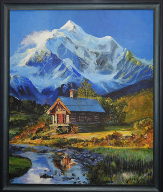 Misty Peaks-Acrylic on canvas (24”*20”)By Artist Rekha Dev