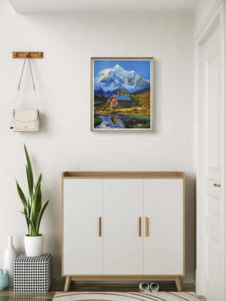 Misty Peaks-Acrylic on canvas (24”*20”)By Artist Rekha Dev