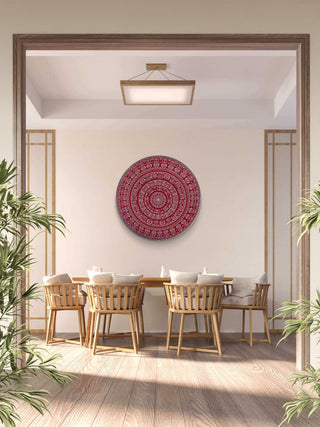 Dot mandala art -Acrylic on mdf board (24”*24”)By Artist bhawna chouhan