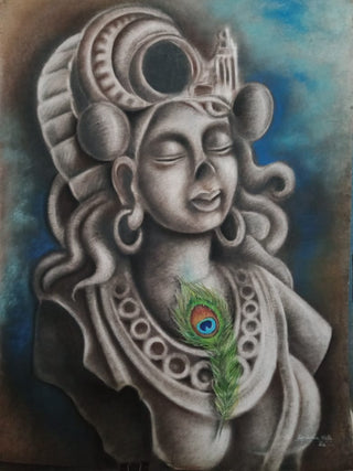 Touch Of Divine - Soft pastels (20”*26”) By Artist Dipshikha Nath De