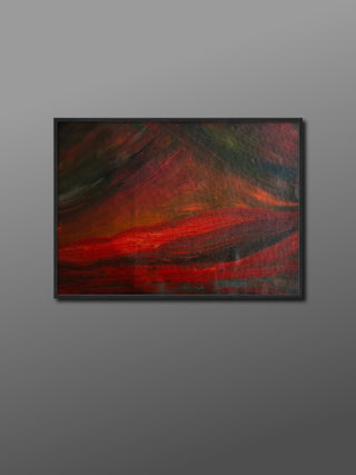 The glowing valley -Acrylic on canvas (16”*12”) By Artist Shikha Tambi