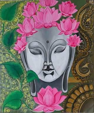Budhatva - Acrylic on canvas ,(24”*20”) By Artist Poonam Solanki