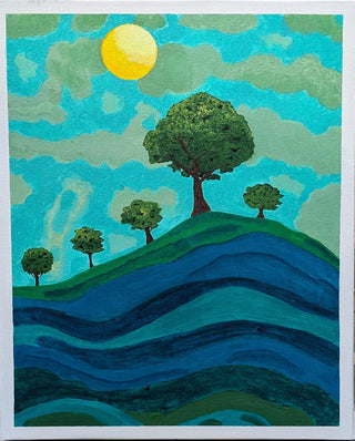 Night Treasure -Acrylic on canvas (16”*20”) By Artist Khushboo