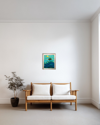 Night Treasure -Acrylic on canvas (16”*20”) By Artist Khushboo