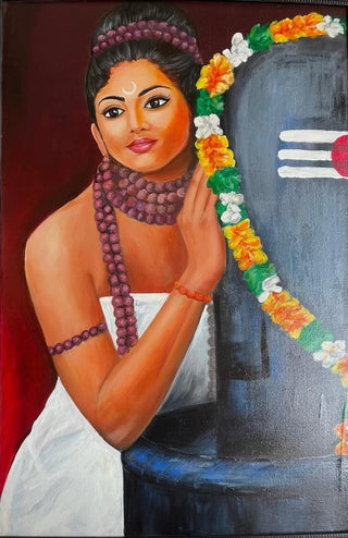 SHIVA - Acrylic on canvas (39”*27”) By Arti Singh / Priyadarshini