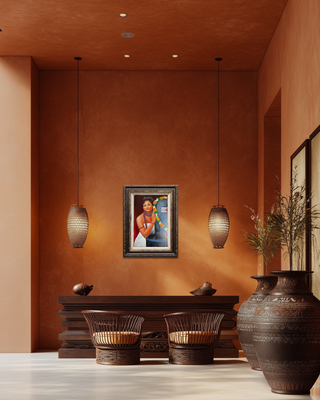 SHIVA - Acrylic on canvas (39”*27”) By Arti Singh / Priyadarshini