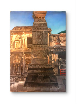 Glimpses of Ellora - Acrylic (40cm * 30cm) By Artist Suryakanta Mohapatra
