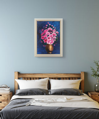 Flower Vase - Acrylic On 400gsm Archival Acrylic sheet (11.7" * 16.5")By Artist Salge Rani Marndi