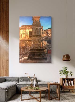 Glimpses of Ellora - Acrylic (40cm * 30cm) By Artist Suryakanta Mohapatra
