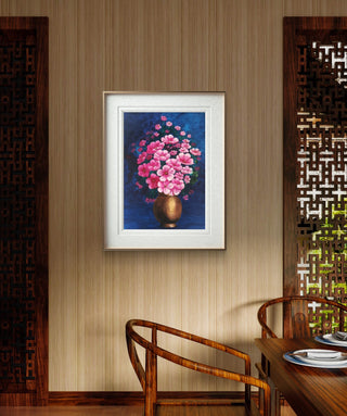 Flower Vase - Acrylic On 400gsm Archival Acrylic sheet (11.7" * 16.5")By Artist Salge Rani Marndi